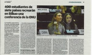 MUN Bilbao 2020: la ONU en modo joven